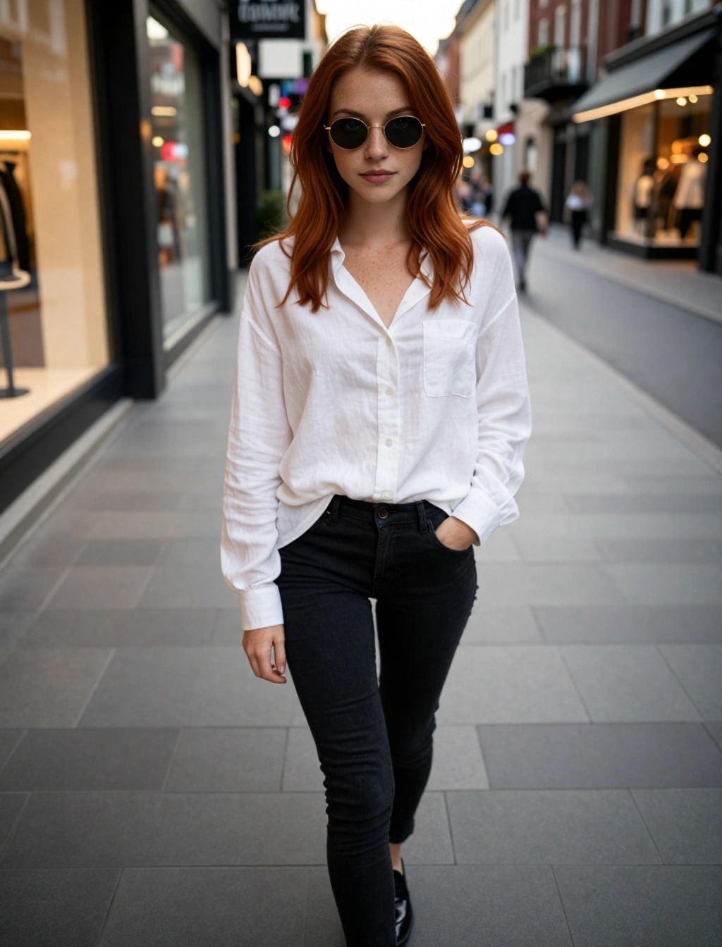 Outfit per fisico magro con mini gonna svasata rosa e crop top bianco, look estivo e femminile ideale per corpo esile.