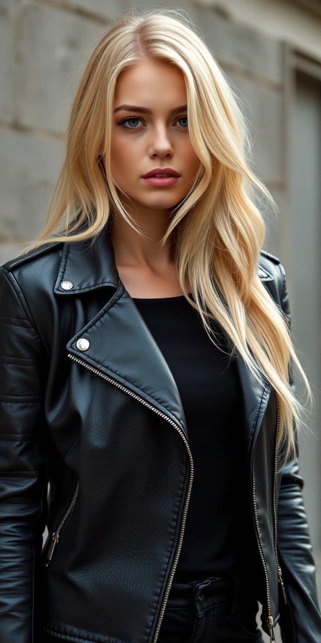 Cosa abbinare a un giubbotto di pelle 6 Abbinamenti giubbotto di pelle donna in versione total black con top e pantaloni – look urbano audace su come abbinare un giubbotto di pelle donna