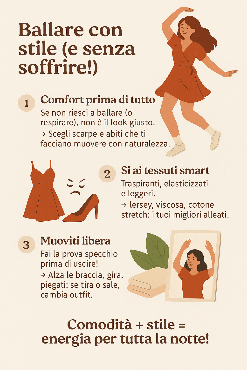 Come vestirsi per andare a ballare: La Guida per Donna 2025 3 Come vestirsi per andare a ballare: La Guida per Donna 2025 1