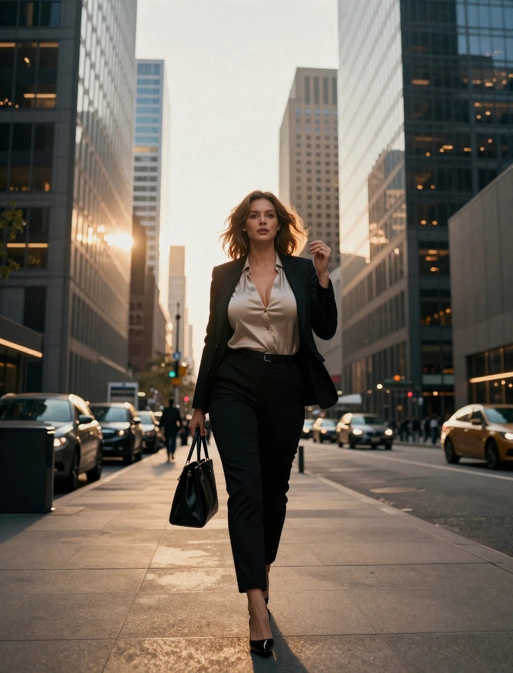 Che tipo di donna spaventa un uomo: I tratti che li frenano 2 Donna sicura di sé che cammina in città con passo deciso